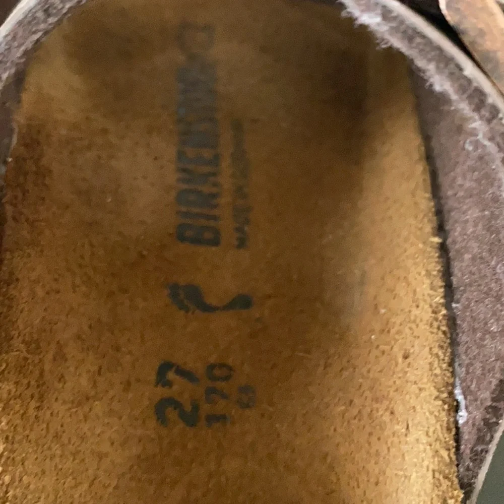 Birkenstock Kids Brown Two-Strap Sandals